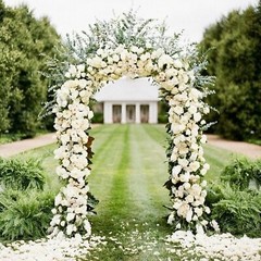 7.9 ft Metal Green Stand Arch Wedding Party Prom Garden Floral Decoration US
