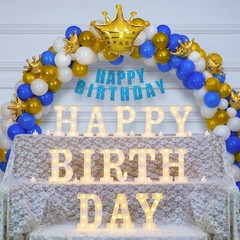 173pcs Happy Birthday LED Marquee Light Up Letters Sign Birthday Decorations …
