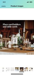 1-24 Simple Elegant Wedding Table Number Cards Party W/Stands Double Sided