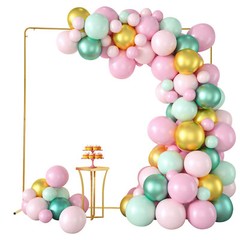 Wedding Backdrop Stand Metal Background Decoration Set + White Cloth Cover