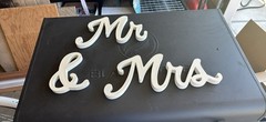 Mr And Mrs Wooden Signs