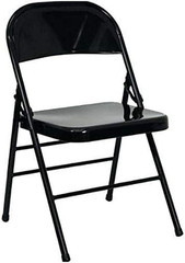 10 Pcs Black Polyester Folding Chair Covers Wedding Linens Reception Party Suppl