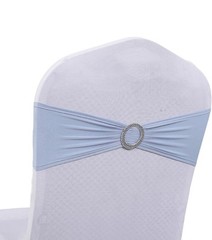 50 Light Blue Spandex Chair Band