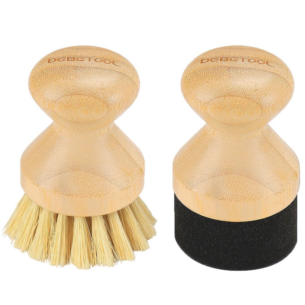 DEBETOOL Cutting Board Oil Wax Applicator and Scrub Medium, Yellow+black