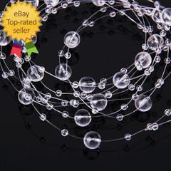 200 Feet Roll Clear Crystal Acrylic Party Garland Centerpiece Bridal Bouquet