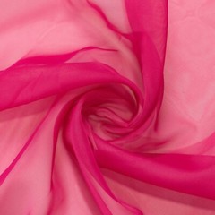 5ft x 32ft FUCHSIA Premium Chiffon Sheer Backdrop CURTAIN PANEL Drape Party
