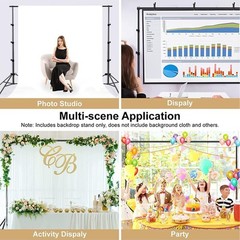 Backdrop Stand for Photography 9ft x 10ft Heavy Duty Photo Background Stands …