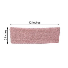 10 Rose Gold Glittered Spandex CHAIR SASHES Wedding Ceremony Party Decorations
