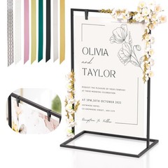 Wedding Welcome Sign Stand, 50”x30”x 20” Heavy Duty Easel Stan