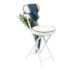 Blue Artificial Flower Arrangement Ribbons For Wedding Chair Back Decor Pack 6x
