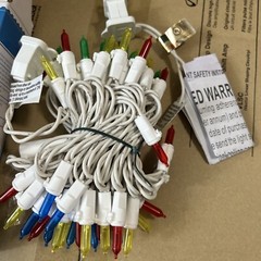CHRISTMAS LIGHTS:50 LED Multi-Color Wedding Beautiful Save Energy White Wire NEW