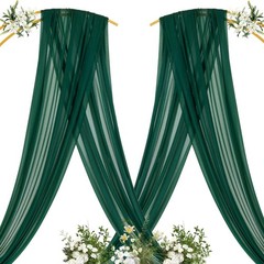 MLMC Emerald Green Wedding Arch 29″W x 240″L (Pack of 4),