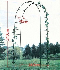 7.9ft Metal Army Green Arch Wedding Party Prom Garden Floral Decoration 4LBS