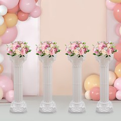 4pcs Roman Column Wedding Roman Pillar Flowerpot Holder Event Party Decor Column