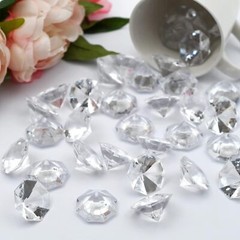 47pcs Acrylic Diamond Gems Pirate Plastic Gem Large Acrylic Gem Jewel Bulk Clear