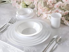 ” OCCASIONS ” 120 Plates Pack, Heavyweight Disposable Wedding Party Plastic P…