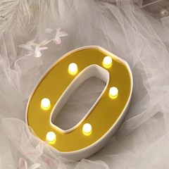 6″ tall GOLD O LED Lighted Marquee Letters Sign Party Wedding Events Decorations