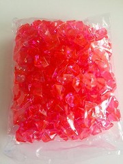 8Lb Crystal Acrylic Ice Rock Vase Gems/Table Scatters (Medium 2.5cm, Hot Pink)