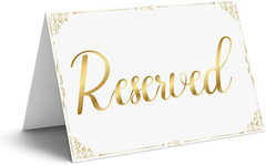 20 PCS Reserved Signs for Wedding Reserved Table Signs for Wedding Engagement Br