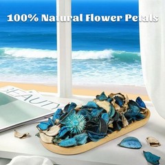 Potpourri Bowl Filler with ential Oil – Ocean Scented Dried Flower