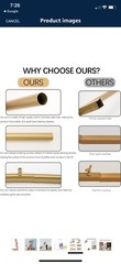 6.6FT x 3.3FT Gold Metal Arch Backdrop Stand Frame for Wedding, Christmas, Party
