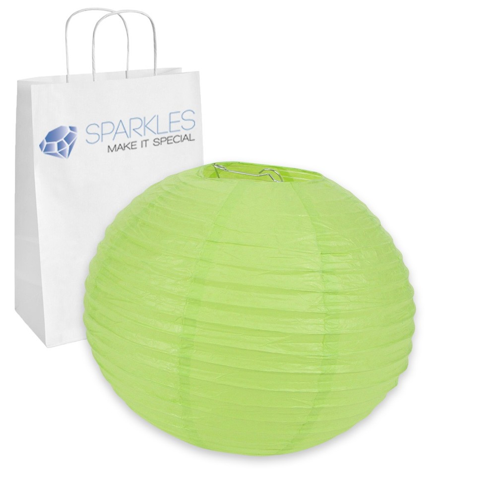 10 pcs 14″ inch Chinese Paper Lantern – Apple Green – Wedding Party Event tt