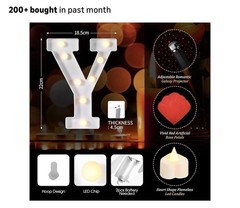 Hortsun LED Letters Sign Wedding Proposal Set Rose Petals Candles Red White