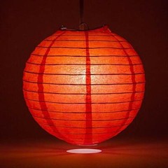 Quasimoon PaperLanternStore Decorative Paper Lantern – (Single, 14-Inch, Red,…