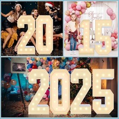 4FT Marquee Letters R Sign,Large Light Up Numbers Party Decoration – Hook and…