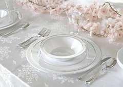 OCCASIONS 120 Plates Pack, Heavyweight Disposable Wedding Party Plastic Plate…