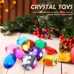 10Pcs Durable Acrylic Gems Toy for Kids Jewelry Making Assorted Color DIY