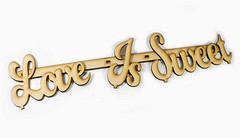 Love Is Sweet MDF Wood Wooden Wedding Table Party Room Decorations