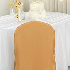 50 Gold POLYESTER BANQUET CHAIR COVERS Wholesale Wedding Party Decorations
