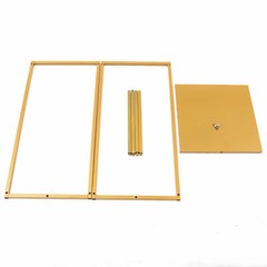 10pcs 24″ tall Matte Gold Geometric Metal Stands Wedding Flower Vase Holders