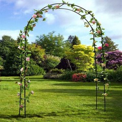 XL Garden Arch Heavy Duty Metal Trellis Climbing Plants Vine Rack Wedding Stand