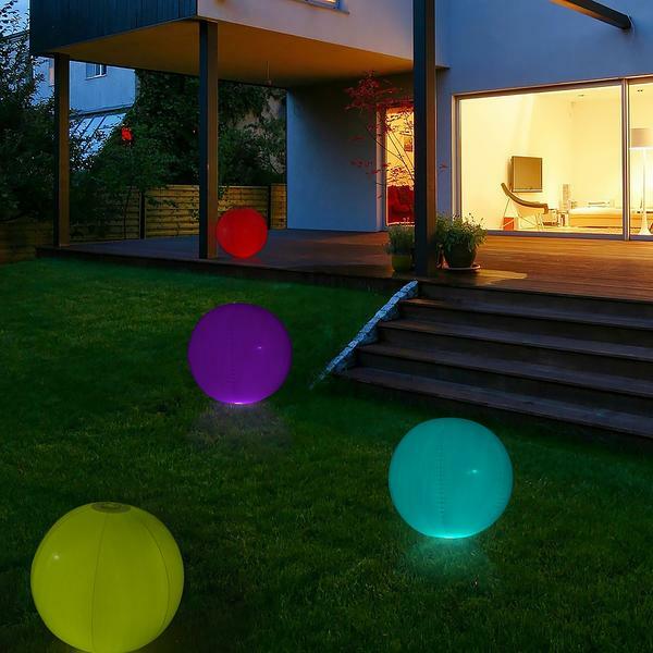 20-Inch Assorted LED Ball Inflatable FLOATING POOL LIGHT Decorations Supplies