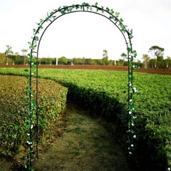 7.9 FT Black Metal Arch For Wedding Party Bridal Prom Garden Floral Decoration