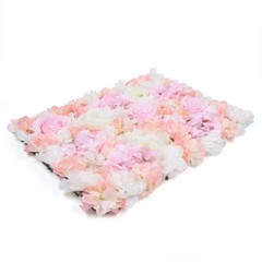 4pcs Artificial Silk Rose Flowers Wall Panels Wedding Photography Backdrop Decor