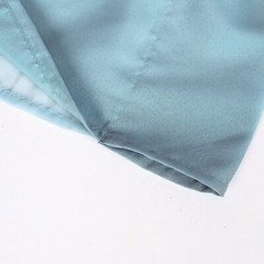 DUSTY BLUE 10 ft x 10 ft Polyester Sheer Chiffon Dual Layer CURTAIN Rod Pockets