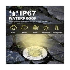 4 Pack 3w 12v Low Voltage In-ground Lights LED Landscape Light Waterproof IP6…