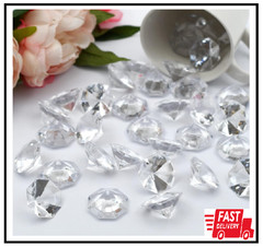 47pcs Acrylic Diamond Gems Pirate Plastic Gem Large Acrylic Gem Jewel Bulk Clear