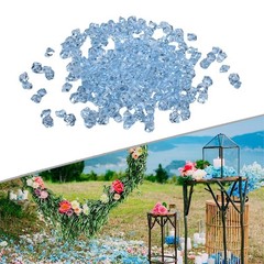 200*Acrylic Stones Highly Transparent Plastic Gems Colorful Fish Tank Decoration