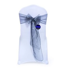 MDS Pack of 100 Organza Chair Sashes Bows for Wedding Reception Event Banquet…