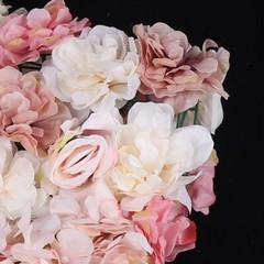 6*Flower Wall Panel Party Artificial Wedding Bouquet Decor Romantic Rose Flower