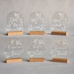 LED Light-Up Acrylic Event Sign for Ceremony | Guest Book Sign