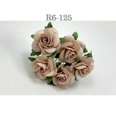 1″/2.5cm – Pick 6 tone Open Rose Paper Flowers Wedding Scrapbook Craft R6