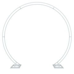 XXL Metal Round Backdrop Stand Wedding Archway Garden Arch Backyard Plant Trelli