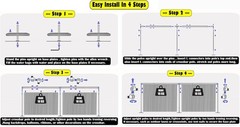 DOUBLE CROSS BAR ADJUSTABLE QUICK BACKDROP KIT 10FT x 20FT PIPE WITHOUT DRAPE