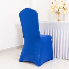 ROYAL BLUE PREMIUM Spandex CHAIR COVERS Wedding Party Reception Decorations SALE