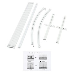 Set Of 2 White Carbon Steel Freestanding Wedding Arches 1.8 m